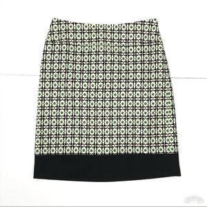 Ann Taylor Petite Geometric Pencil Skirt [CW]